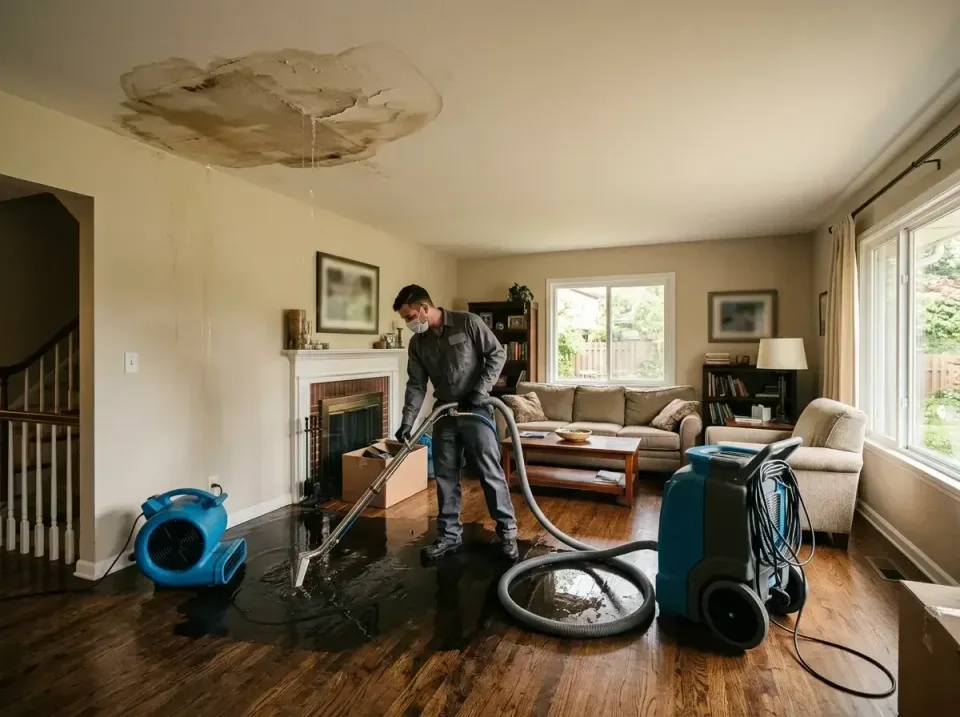attic-pipe-burst-ceiling-drip-008 — frequently asked questions, Water Damage Restoration & Carpet Care in Spring Grove, IL